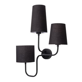 Opviq Çatal - 3571 Lámpara de pared metálica negra